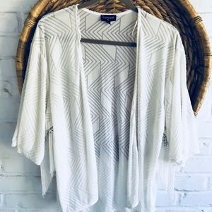 TOPSHOP Sheer Velvet Kimono